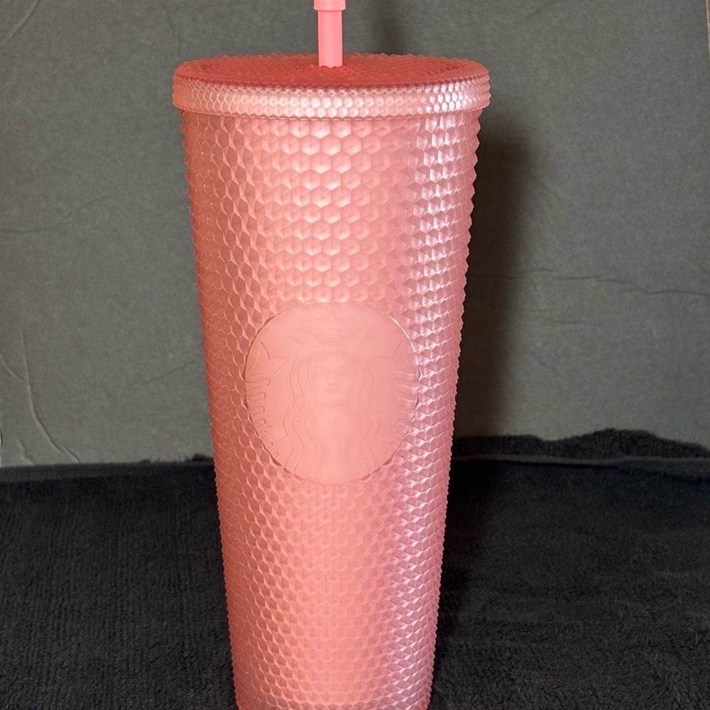 Starbucks Matte Light Pink  Textured Tumbler